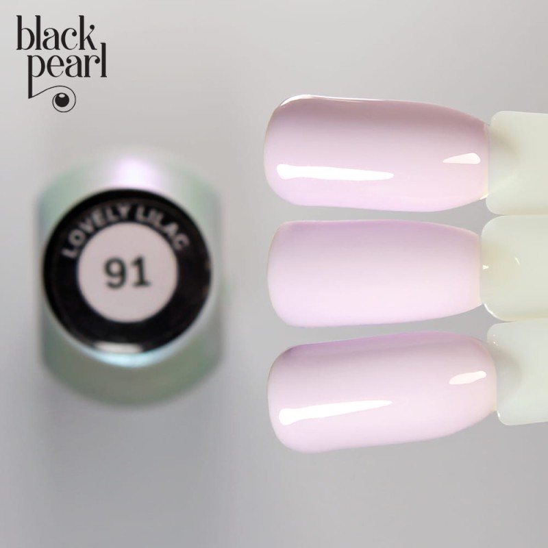 91 Lovely Lilac lakier hybrydowy Black Pearl