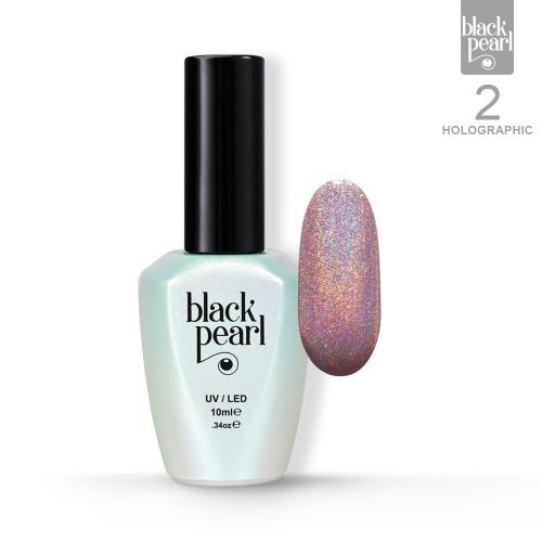 02 Holographic - szampański lakier hybrydowy 10ml