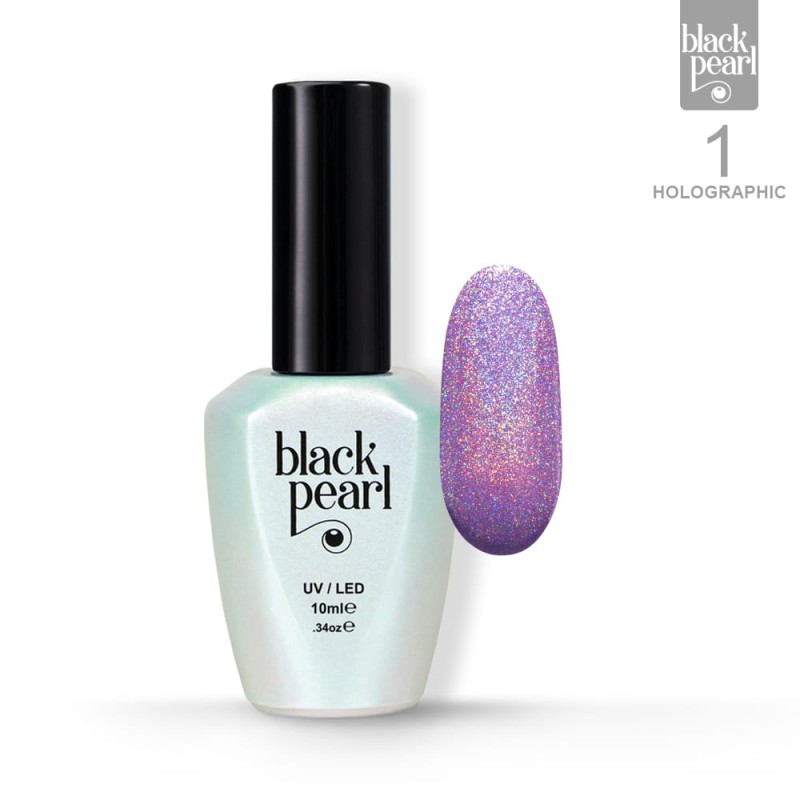 01 Holographic - fioletowy lakier hybrydowy 10ml