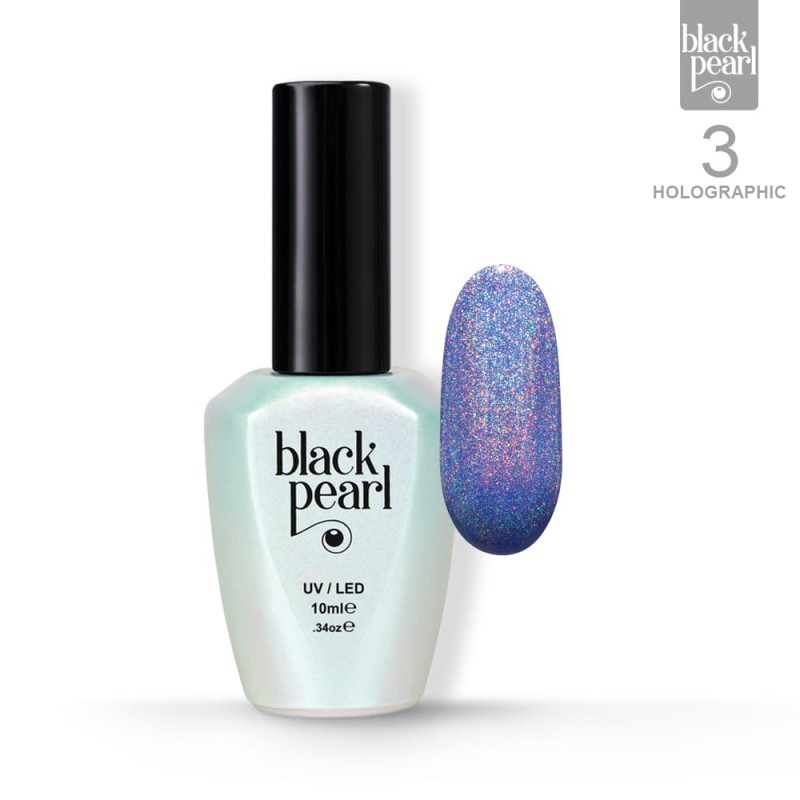03 Holographic - błękitny lakier hybrydowy 10ml