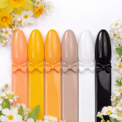 Zestaw lakierów hybrydowych 6 kolorów – Wiosenny Blask 