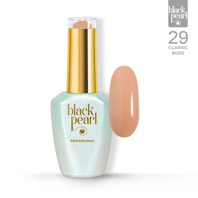 Lakier hybrydowy nude beżowy 10 ml –  29 Classic Nude cielisty kolor paznokci