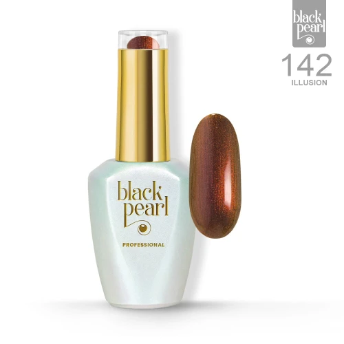 Lakier hybrydowy kameleon 10 ml – 142 Illusion złoto miedź róż efekt multichrome