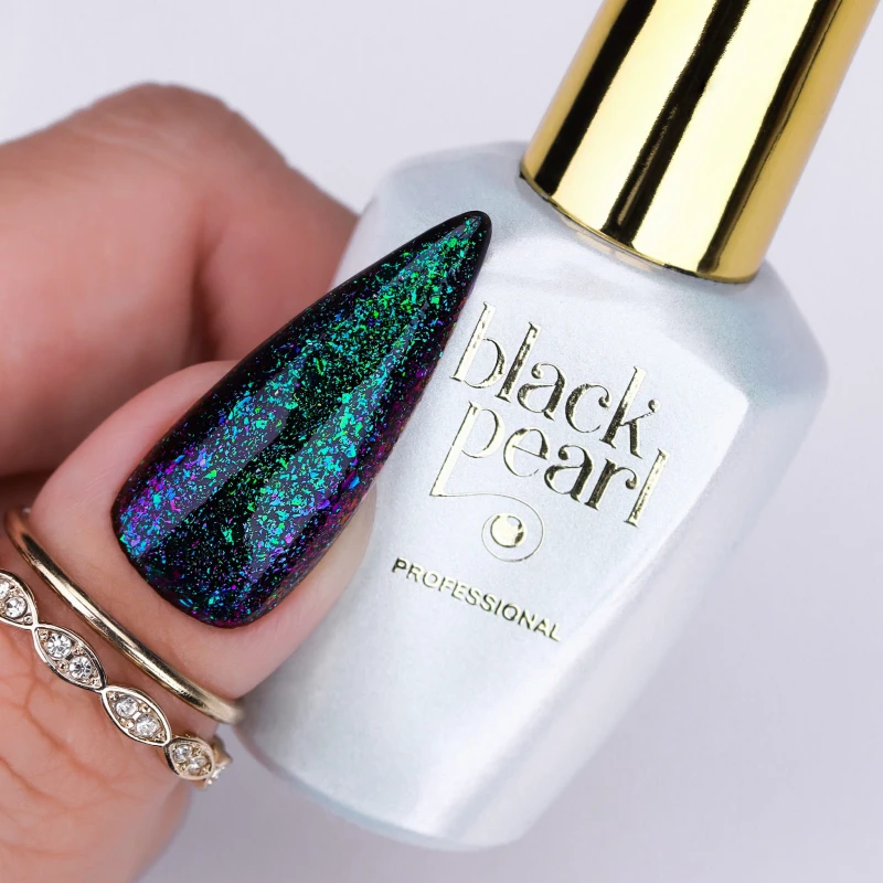 paznokcie multikolor drobinki efekt kameleon