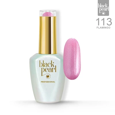 Lakier hybrydowy różowy perłowy 10 ml – 113 Flamingo delikatny połysk