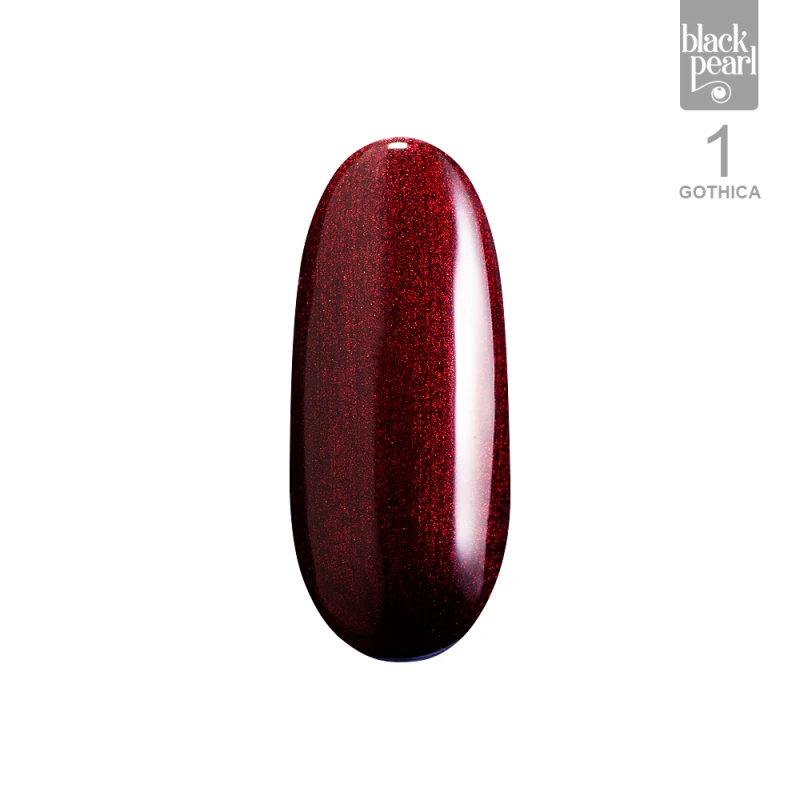 ciemne paznokcie z czerwonym efektem burgund