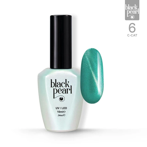 Lakier hybrydowy cat eye turkusowy 10 ml – C-Cat 06 efekt kociego oka