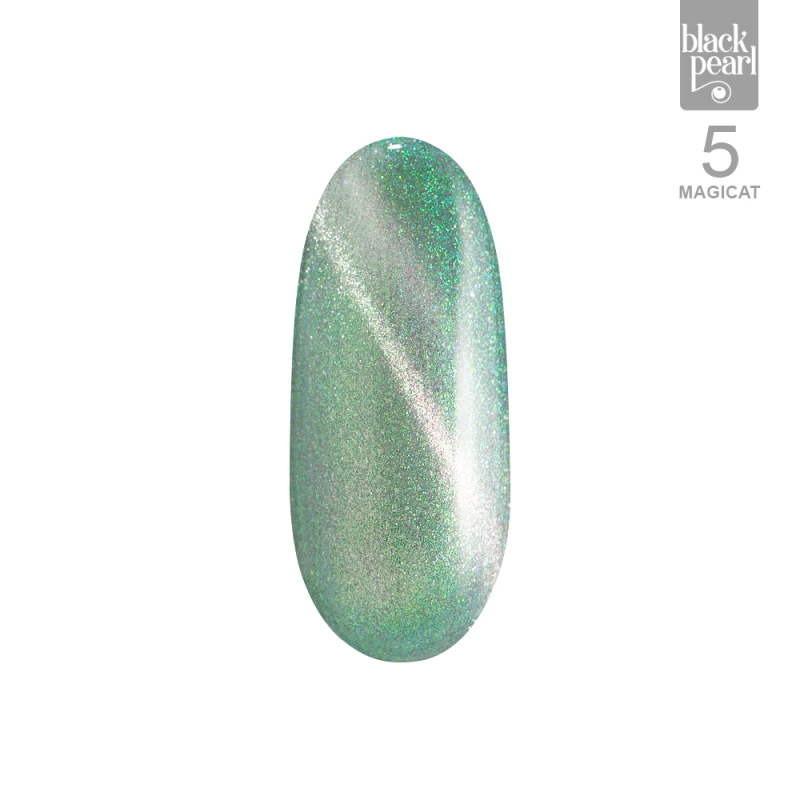 zielony lakier hybrydowy bez efektu magnesu kolor bazowy