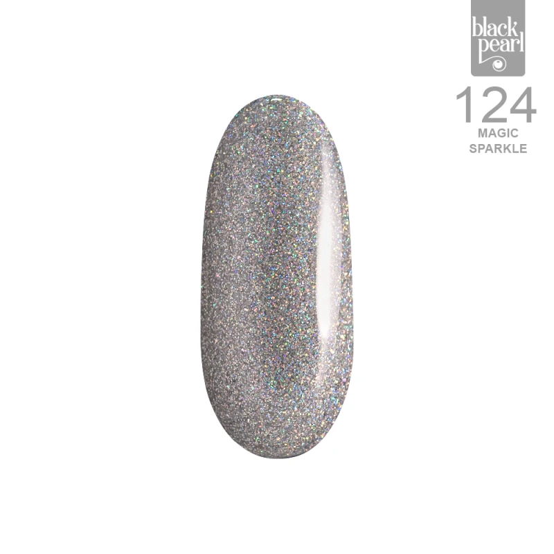 srebrne paznokcie glitter błyszcząca stylizacja