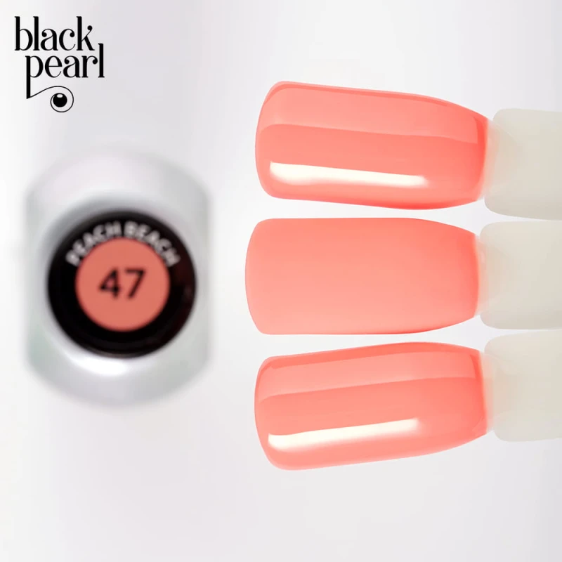 lakier hybrydowy pastelowy peach nails