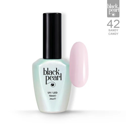 Lakier hybrydowy mleczny nude różowo beżowy 10 ml – 42 Sandy Candy naturalny efekt