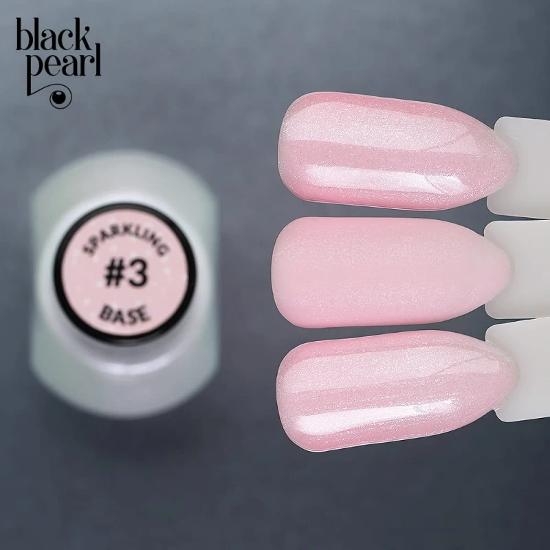 baza hybrydowa sparkle efekt paznokcie