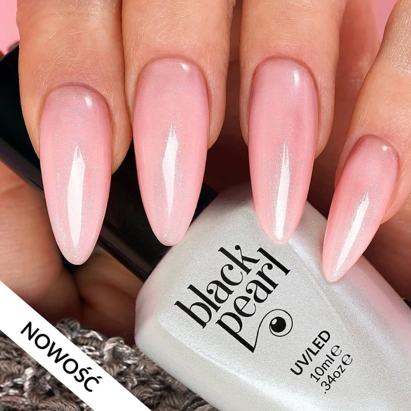 manicure glow nails baza sparkle efekt