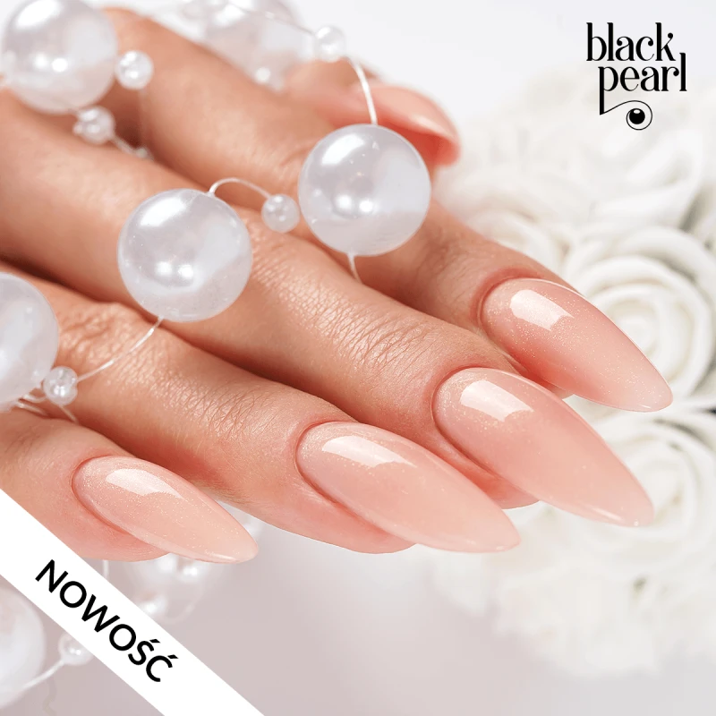 manicure glow nails beżowy efekt