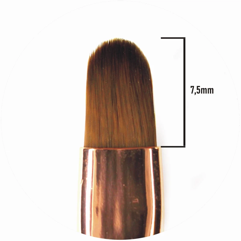 pędzelek do żelu owalny koci język do pracy przy skórkach