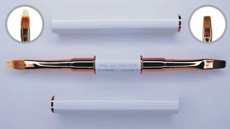 pędzelek dwustronny do żelu square i ombre BPNails