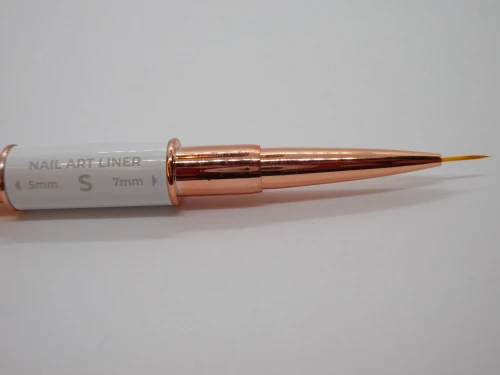 Pędzelek dwustronny do zdobień liner 5 mm i 7 mm –S Nail Art 