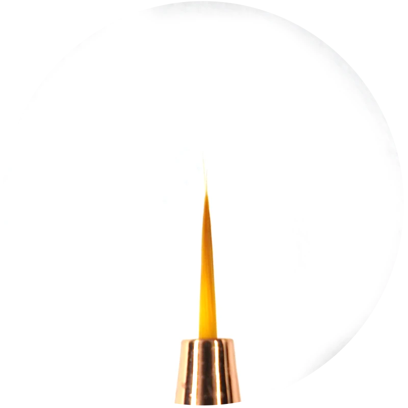 pędzelek do precyzyjnych zdobień paznokci hybrydowych