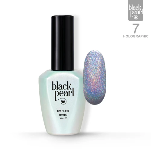 Lakier hybrydowy srebrny holograficzny 10 ml – 07 Holographic