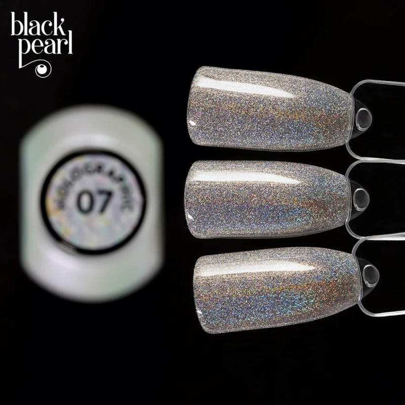 holograficzny lakier srebrny z drobinkami