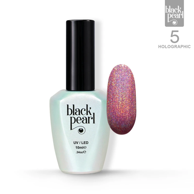 rudo złoty lakier hybrydowy holograficzny 05