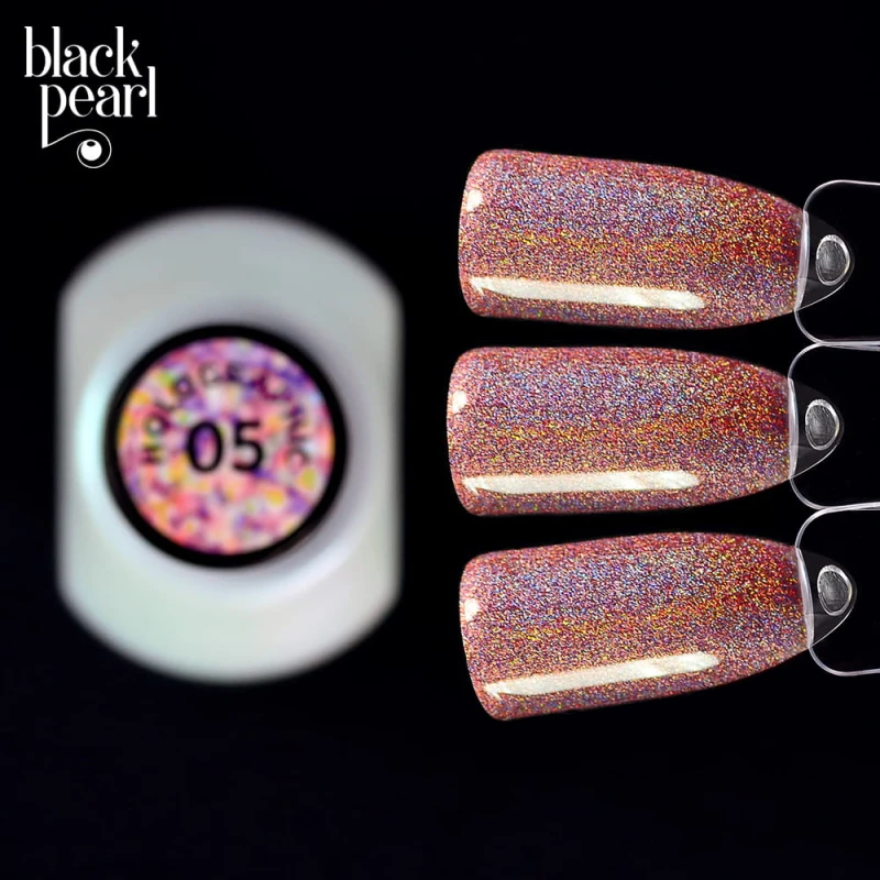 holograficzny lakier złoto pomarańcz refleksy