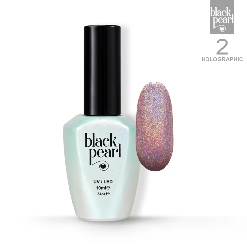 Lakier hybrydowy szampański holograficzny 10 ml – 02 Holographic