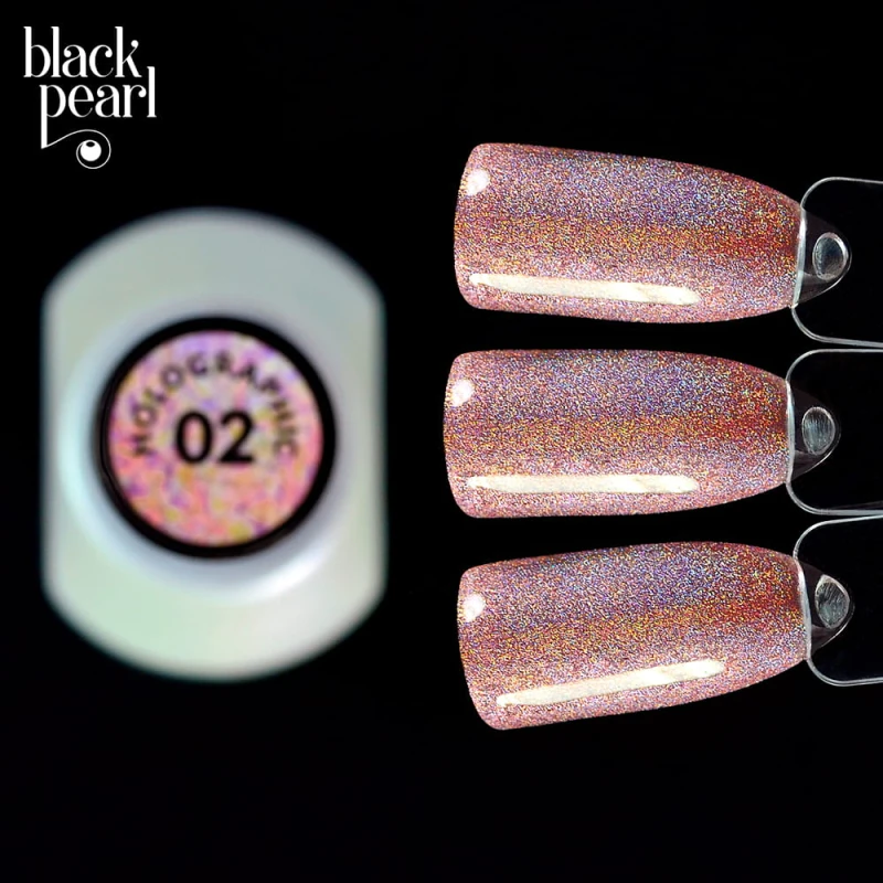 holograficzny lakier szampański połysk