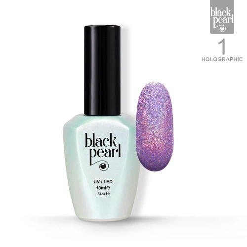 Lakier hybrydowy fioletowy holograficzny 10 ml – 01 Holographic