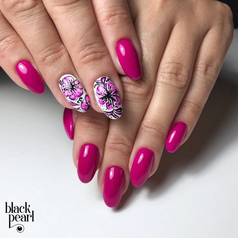 festiwalowe paznokcie hybrydowe kolor