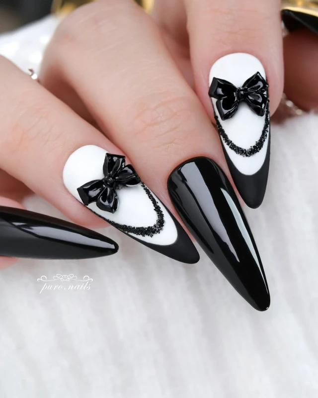 paznokcie białe white angel stylizacja