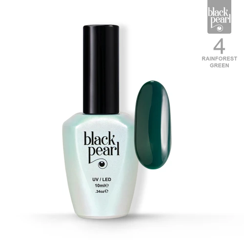 Lakier hybrydowy zielony 10 ml – 4 Rainforest Green głęboki tropikalny odcień