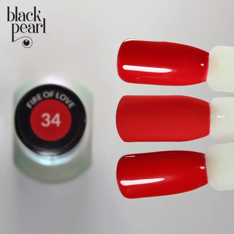 lakier hybrydowy elegancka czerwień manicure