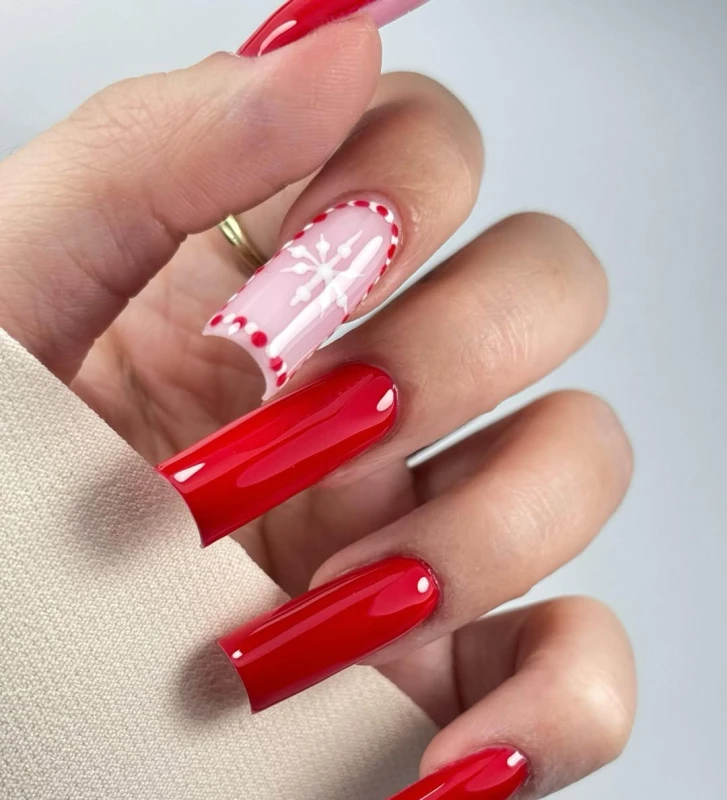 paznokcie czerwone fire of love stylizacja