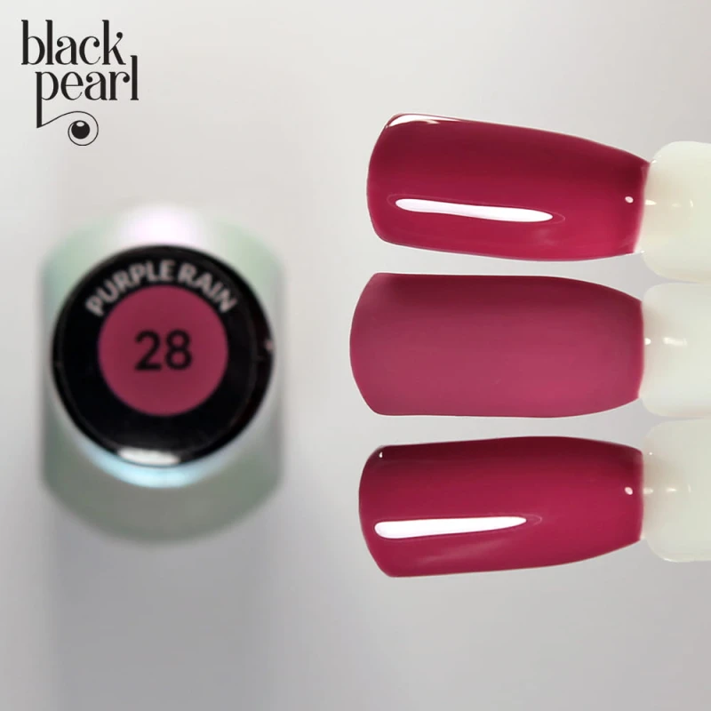 purpurowy lakier hybrydowy intensywny kolor paznokcie