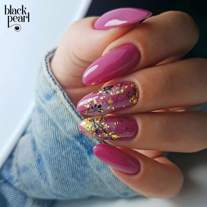 paznokcie fioletowe purple rain stylizacja