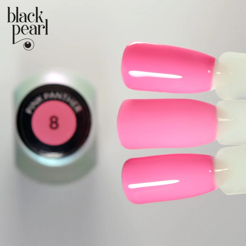 lakier hybrydowy mocny róż paznokcie