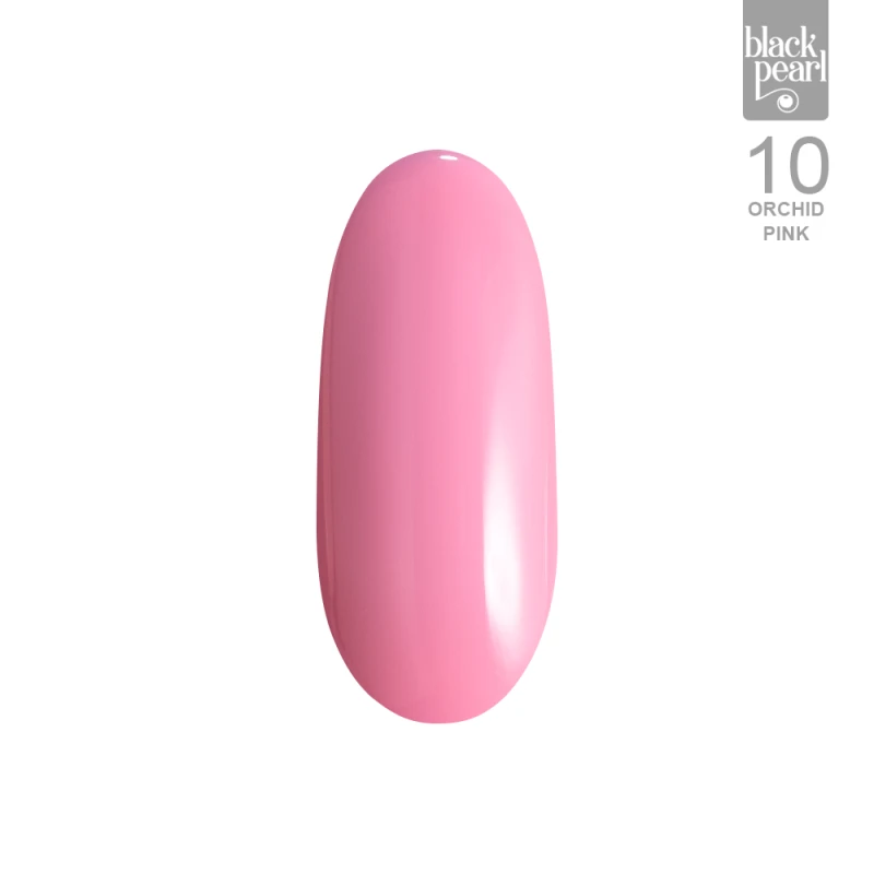 delikatny różowy lakier hybrydowy orchidea paznokcie