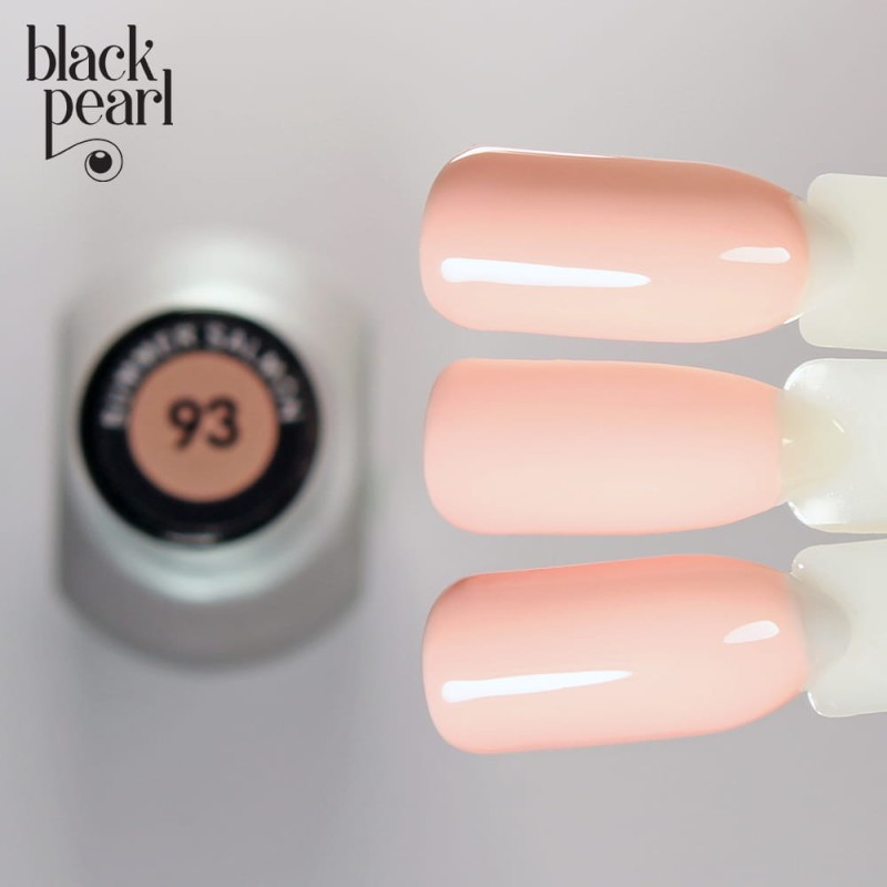 93 Summer Salmon lakier hybrydowy Black Pearl