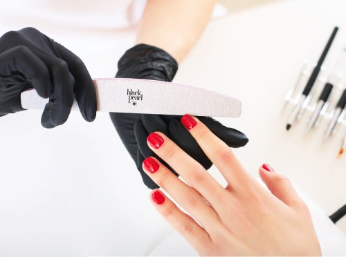 Pilnik łódka szary 100/180 Black Pearl